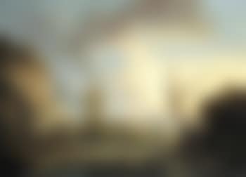 Italianate river landscape with figures, Roman aqueduct beyond (preview)