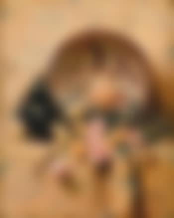 Still life with charger, censer and roses (preview)